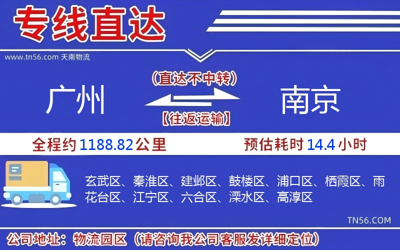 廣州到南京物流公司 廣州到南京物流公司