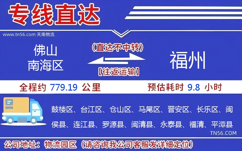 佛山南海區到福州物流公司 佛山南海區到福州物流公司