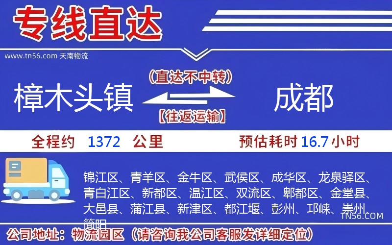 樟木頭鎮(zhèn)到成都物流公司 樟木頭鎮(zhèn)到成都物流公司