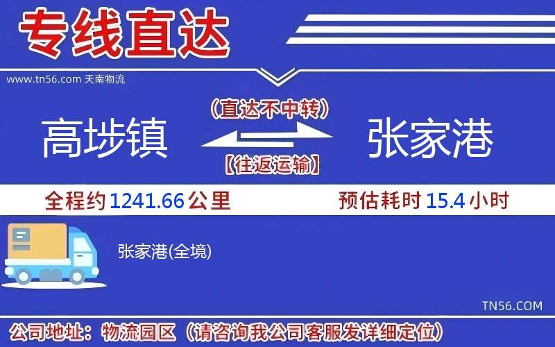 高埗鎮到張家港物流公司 高埗鎮到張家港物流公司