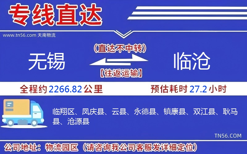 無(wú)錫到臨滄物流公司